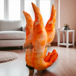 หมอนกุ้งนึ่งยักษ์ขนาด 1.5 เมตร - รับผลิตหมอนอิงพิมพ์ลาย | หมอนอิง.com